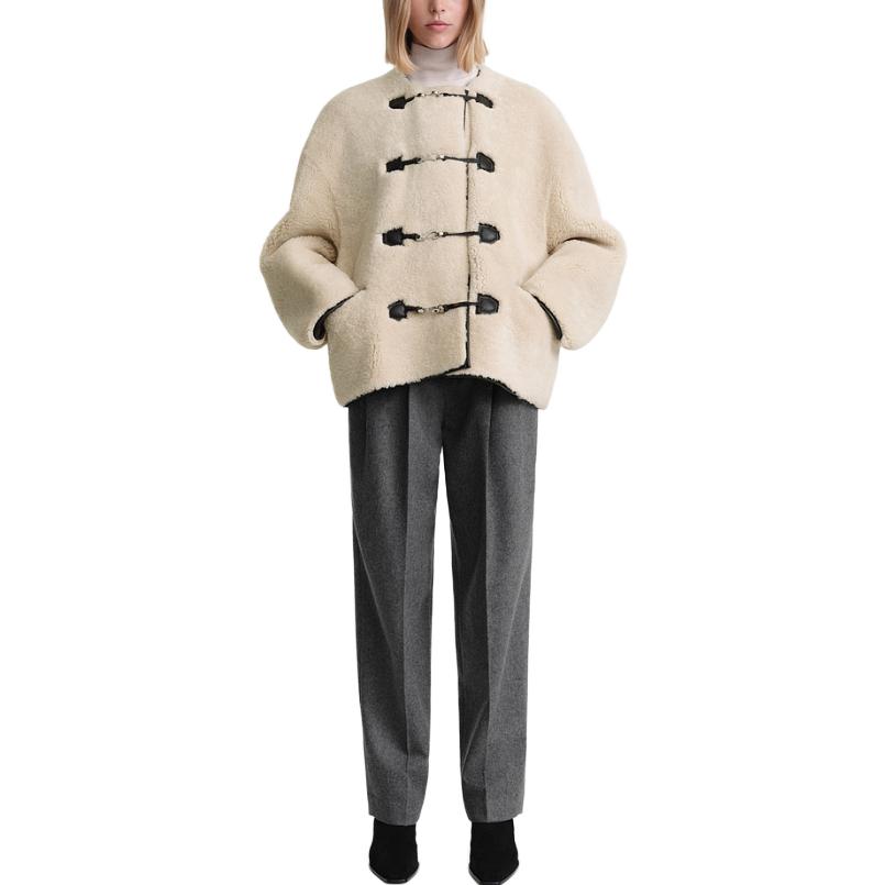 Lookbook (W) TOTEME Shearling Hook Jaket Beige 214120604110
