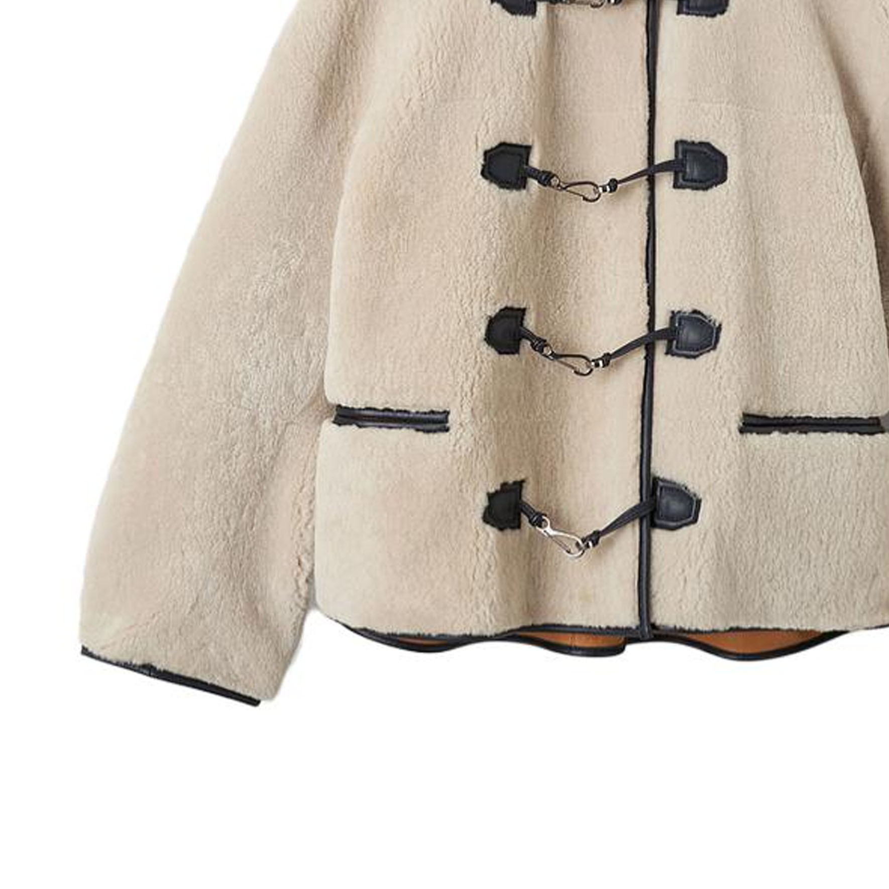 Details for (W) TOTEME Shearling Hook Jaket Beige 214120604110