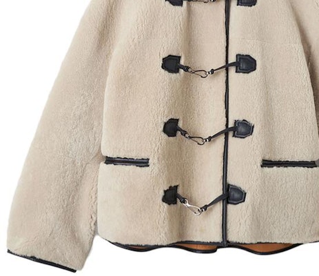 (W) TOTEME Shearling Hook Jaket Beige 214120604110 Details for (W) TOTEME Shearling Hook Jaket Beige 214120604110