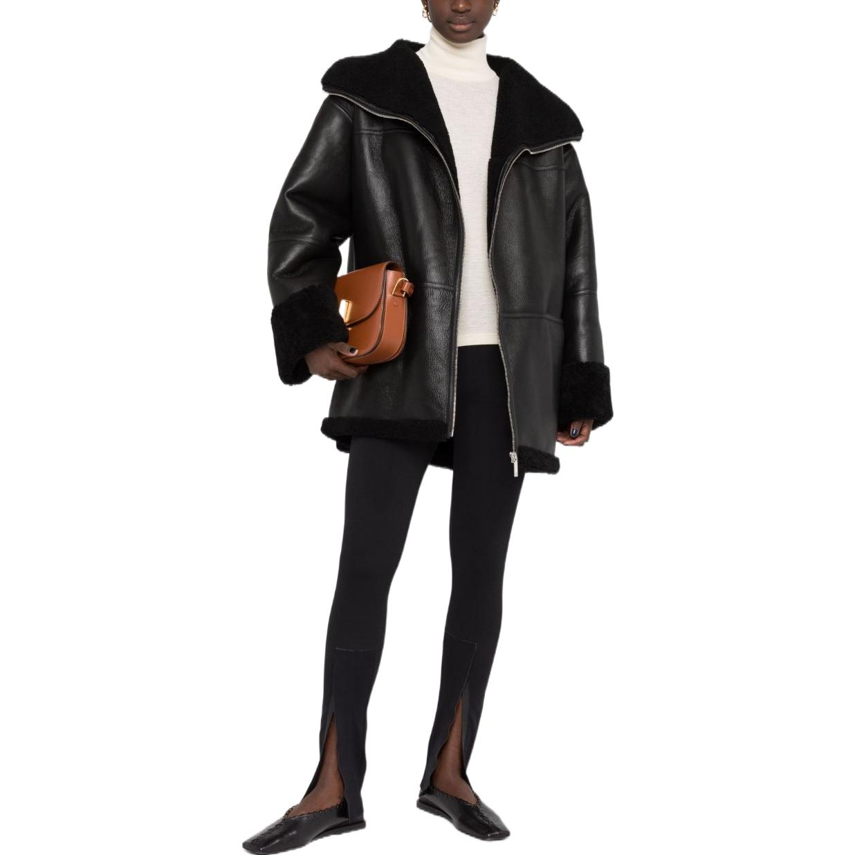 Lookbook (W) TOTEME シアリング オーバーサイズ ジャケット ブラック 204101701200