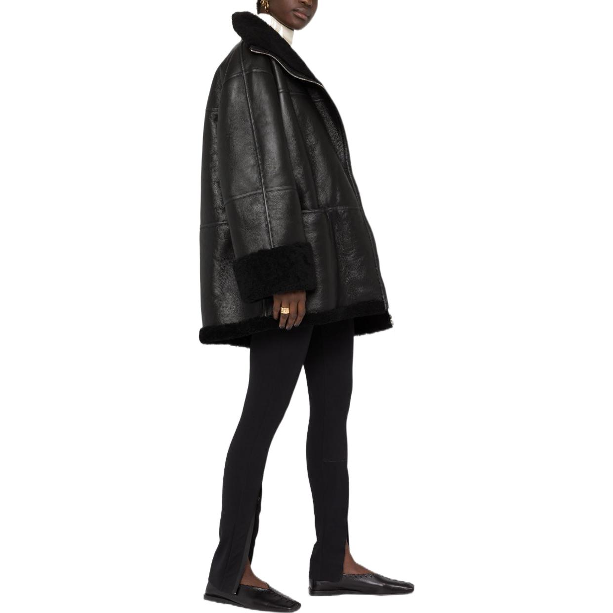 Purchase (W) TOTEME シアリング オーバーサイズ ジャケット ブラック 204101701200