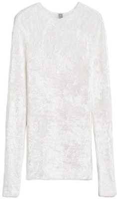 (W) TOTEME 修身長袖針織上衣 白色休閒套頭衫 241WRT1059YA0026047 Order (W) TOTEME 修身長袖針織上衣 白色休閒套頭衫 241WRT1059YA0026047