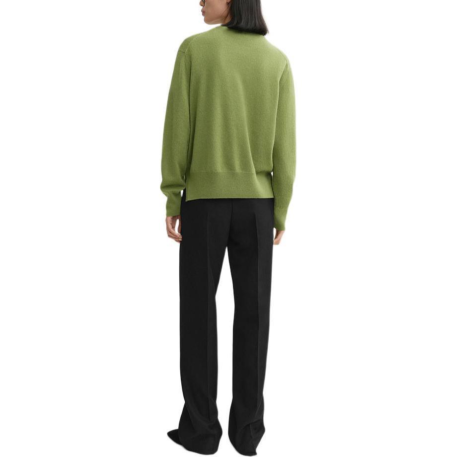 Shop (W) TOTEME 柔软羊绒长袖上衣 月桂绿色 FW24 242WRT1734YA0016191