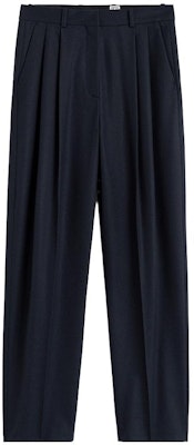 (W) TOTEME 寬直筒低腰長褲 深藍色 234WRTWBM349FB0054016 Buy (W) TOTEME 寬直筒低腰長褲 深藍色 234WRTWBM349FB0054016