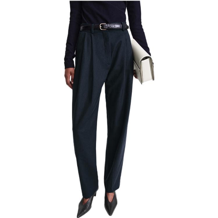 Lookbook (W) TOTEME 寬直筒低腰長褲 深藍色 234WRTWBM349FB0054016