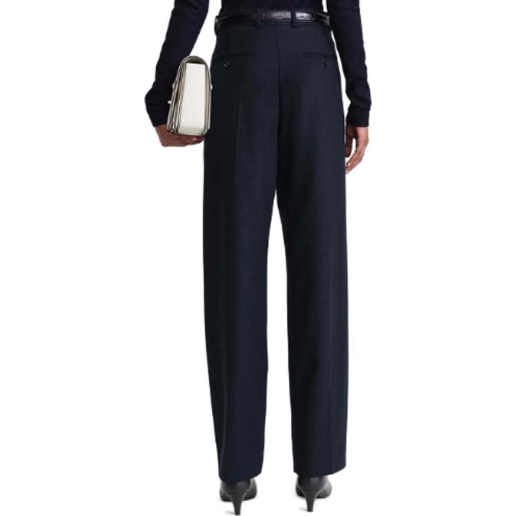 Shop (W) TOTEME 寬直筒低腰長褲 深藍色 234WRTWBM349FB0054016