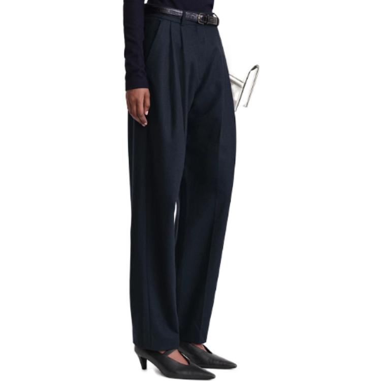 Purchase (W) TOTEME 寬直筒低腰長褲 深藍色 234WRTWBM349FB0054016