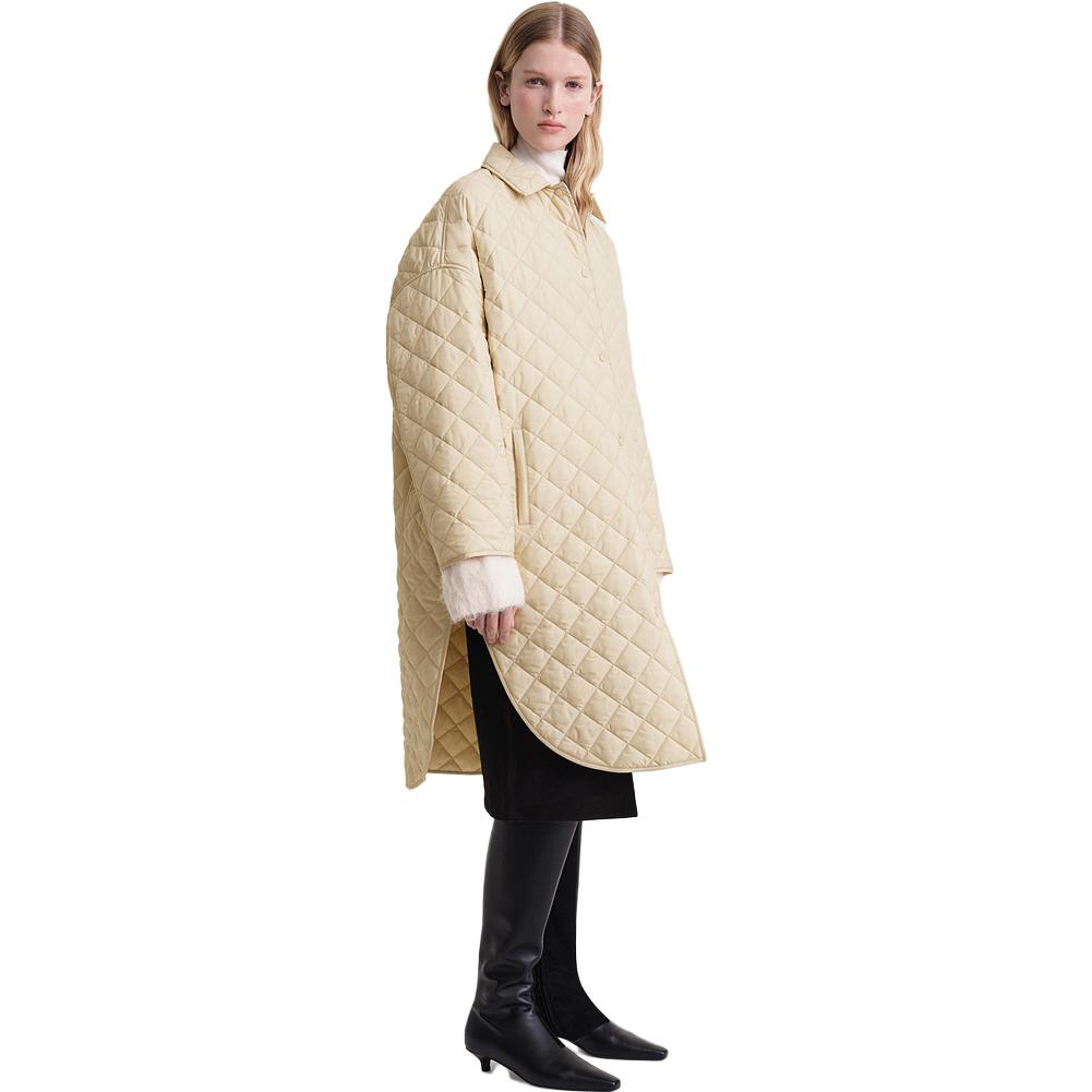 Shop (W) TOTEME 寬鬆繭型外套 - 分叉下擺設計 (碎石灰色) 234WRTWOU085FB0007009