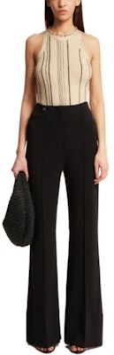 (W) TOTEME Baju Tanpa Lengan Berjalur Beige 242WRT2292YA0044125 Purchase (W) TOTEME Baju Tanpa Lengan Berjalur Beige 242WRT2292YA0044125