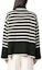 Purchase (W) TOTEME Striped Turtleneck Sweater Hijau Gelap Putih Lengan Longgar. 234WRTWTP216YA0008013