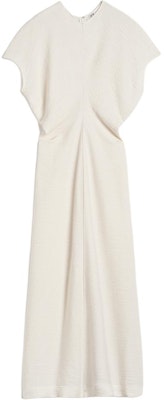 (W) TOTEME 纹理褶皱短袖长裙 米白色 2024早秋款 243WRD1103FB0199055 Order (W) TOTEME 纹理褶皱短袖长裙 米白色 2024早秋款 243WRD1103FB0199055