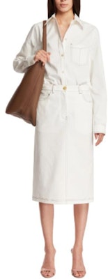 (W) TOTEME 白色長袖扣式襯衫長袖襯衫 243WRT0341FB0104047 Purchase (W) TOTEME 白色長袖扣式襯衫長袖襯衫 243WRT0341FB0104047