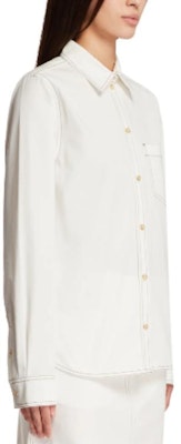 (W) TOTEME 白色長袖扣式襯衫長袖襯衫 243WRT0341FB0104047 Details for (W) TOTEME 白色長袖扣式襯衫長袖襯衫 243WRT0341FB0104047