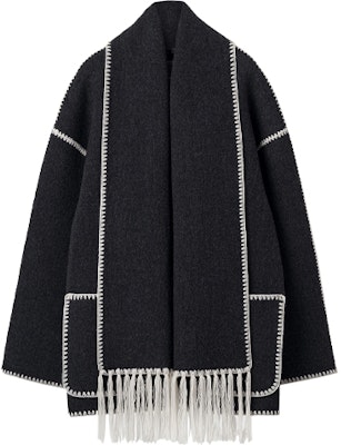 (W) TOTEME 深灰色羊毛單排扣大衣附圍巾 221117709359 Lookbook (W) TOTEME 深灰色羊毛單排扣大衣附圍巾 221117709359