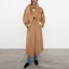 Lookbook (W) TOTEME Annecy Camel Mantel Wol Panjang dengan Belahan Sisi. 211110717835