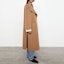 Details for (W) TOTEME Annecy Camel Mantel Wol Panjang dengan Belahan Sisi. 211110717835