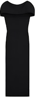 (Women) TOTEME Backless Fitted Knit Short Sleeve Dress Black 241WRD1093YA0028001 (Women) TOTEME Backless Fitted Knit Short Sleeve Dress Black 241WRD1093YA0028001