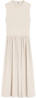 (Women) TOTEME Beige Sleeveless A-Line Pleated Midi Dress for Women 242WRD1783FB0093087 (Women) TOTEME Beige Sleeveless A-Line Pleated Midi Dress for Women 242WRD1783FB0093087