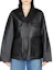 Order (Women) TOTEME Black Loose Fit Zip-Up Jacket with Turn-Down Collar 233108737200
