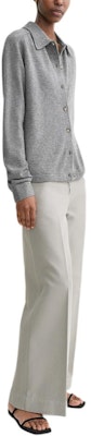 (W) Cárdigan Oversized de Cachemira Suave TOTEME Otoño 24 en Gris Heather. 243WRT0347YA0016074 Purchase (W) Cárdigan Oversized de Cachemira Suave TOTEME Otoño 24 en Gris Heather. 243WRT0347YA0016074
