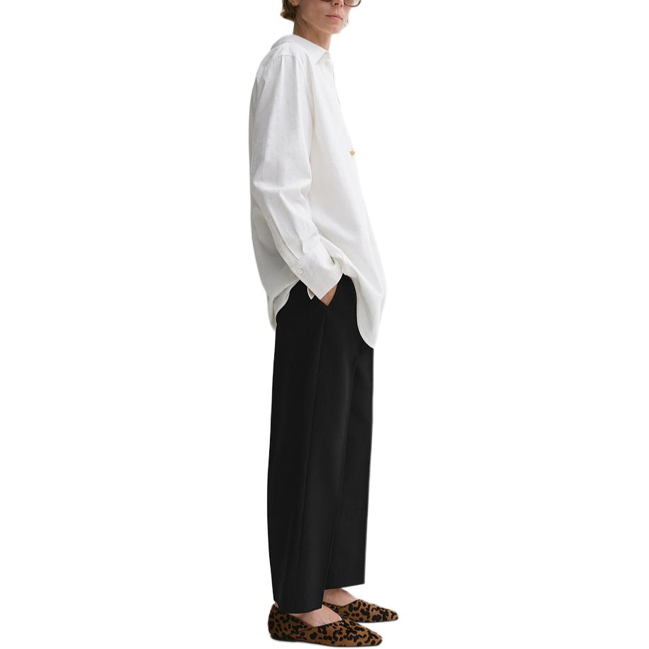 Purchase (W) TOTEME Baju Putih Wanita Lengan Panjang Tekstur Jacquard Bunga 243WRT1415FB0121047