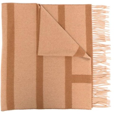 (W) Toteme 流苏字母印花羊毛围巾 女士 - 棕色. 224882807957 Lookbook (W) Toteme 流苏字母印花羊毛围巾 女士 - 棕色. 224882807957