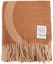 Shop (W) Toteme 流苏字母印花羊毛围巾 女士 - 棕色. 224882807957