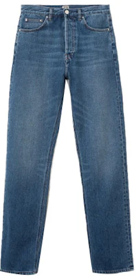 (Women) TOTEME FW21 Blue Loose-Fit Casual Denim Jeans 211-236-740-405 Buy (Women) TOTEME FW21 Blue Loose-Fit Casual Denim Jeans 211-236-740-405