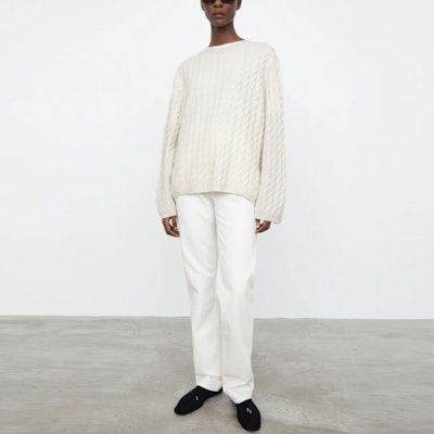 (W) Toteme FW21 編織羊絨套頭毛衣 米白色 212-569-751-110 Lookbook (W) Toteme FW21 編織羊絨套頭毛衣 米白色 212-569-751-110