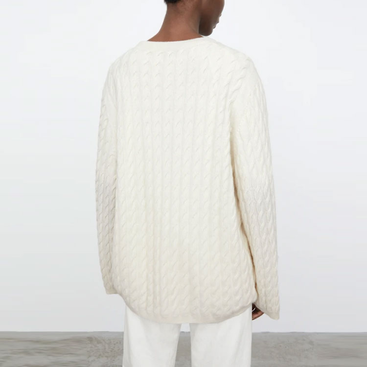 Shop (W) Toteme FW21 編織羊絨套頭毛衣 米白色 212-569-751-110