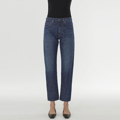 (W) TOTEME FW21 直筒牛仔褲 深藍色 原創標誌補丁. 211-232-742-480 Lookbook (W) TOTEME FW21 直筒牛仔褲 深藍色 原創標誌補丁. 211-232-742-480