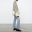 Purchase (W) TOTEME FW21 Baju Sejuk Turtleneck Oversized Wanita Jalur Hitam Pasir. 212562758876