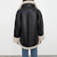 Details for (W) Chaqueta Oversize de Shearling TOTEME FW21 para Mujer Negro/Blanco. 214122606913