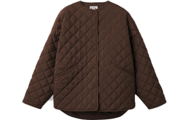 (Women) TOTEME FW22 Quilted Oversized Jacket Saddle Brown  Casual Outerwear. 2241019732878