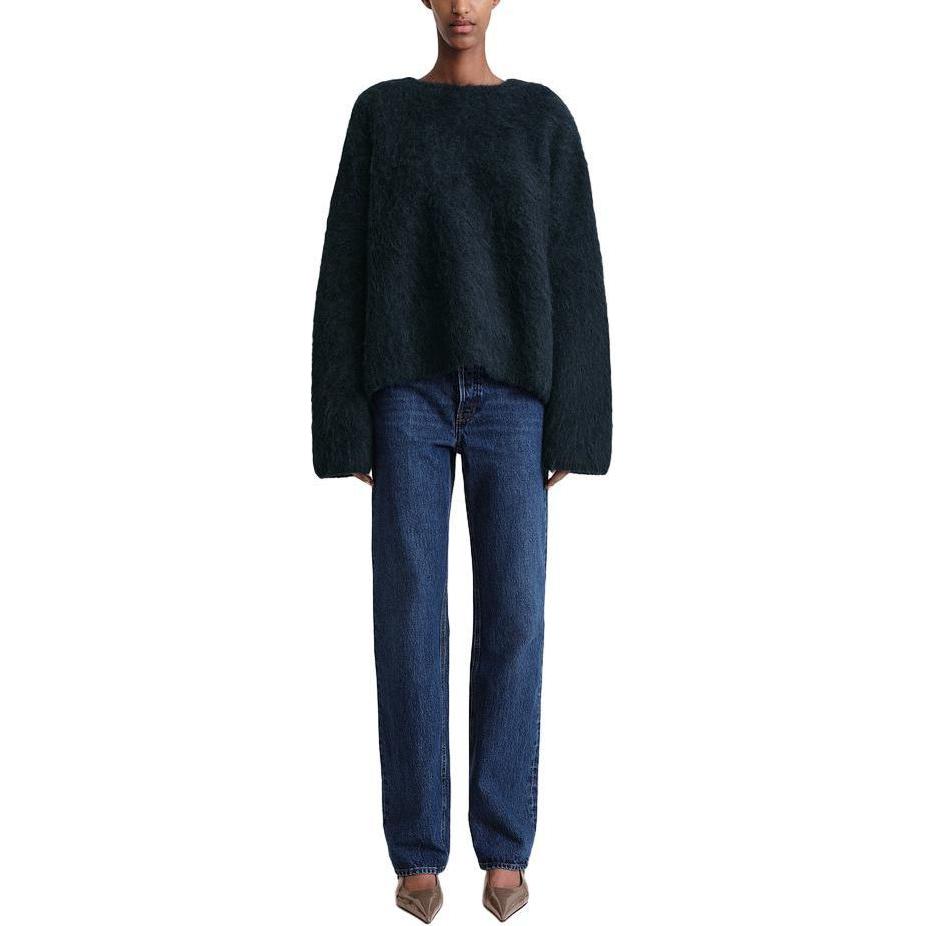 Lookbook (W) TOTEME FW23 羊驼毛混纺罗纹针织毛衣 海军蓝 234WRTWTP220YA0013016