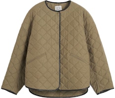 Order (W) TOTEME FW23 女款青苔綠加大款絎縫外套 234WRTWOU190FB0008011