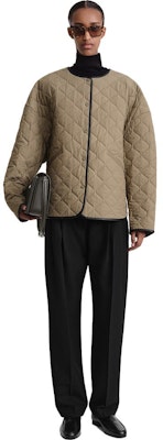 (W) TOTEME FW23 女款青苔綠加大款絎縫外套 234WRTWOU190FB0008011 Lookbook (W) TOTEME FW23 女款青苔綠加大款絎縫外套 234WRTWOU190FB0008011