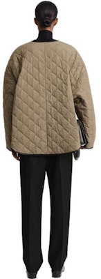 (W) TOTEME FW23 女款青苔綠加大款絎縫外套 234WRTWOU190FB0008011 Shop (W) TOTEME FW23 女款青苔綠加大款絎縫外套 234WRTWOU190FB0008011