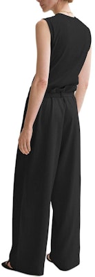 (W) TOTEME Seluar Hitam Tinggi Wide-Leg Berikat FW24. 243WRB0201FB0193001 Shop (W) TOTEME Seluar Hitam Tinggi Wide-Leg Berikat FW24. 243WRB0201FB0193001