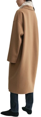 (W) TOTEME FW24 駝色單排扣茧型中長款大衣 244WRO0138FB0006033 Lookbook (W) TOTEME FW24 駝色單排扣茧型中長款大衣 244WRO0138FB0006033
