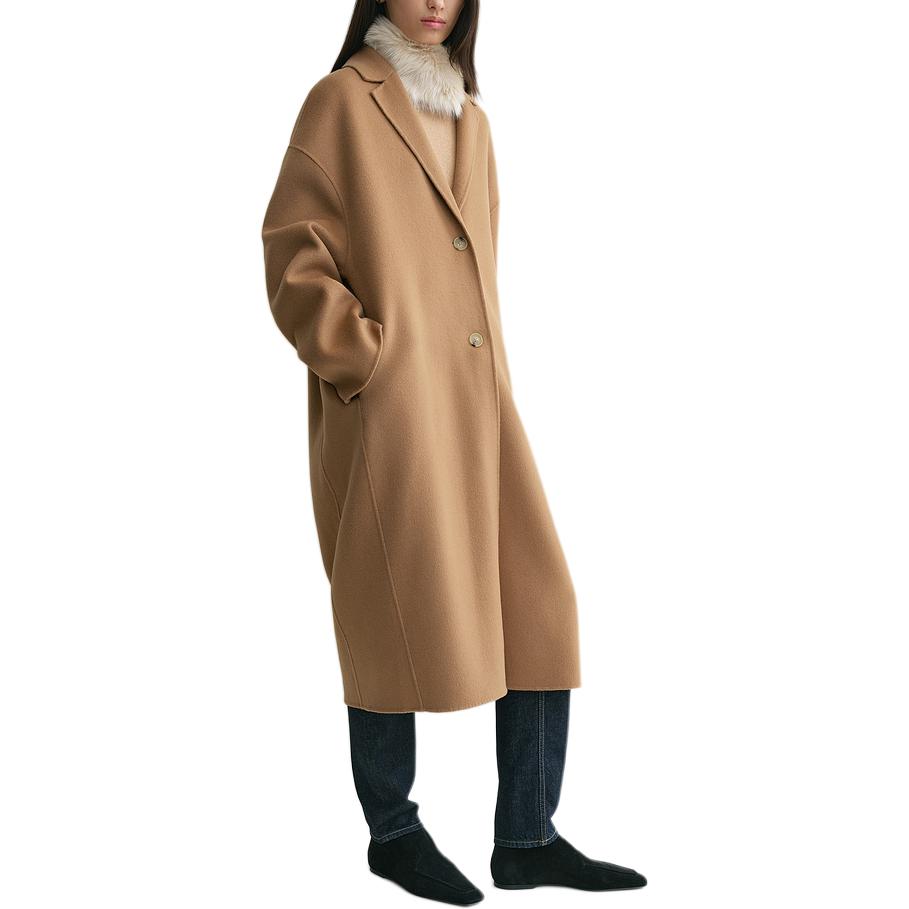 Purchase (W) TOTEME FW24 駝色單排扣茧型中長款大衣 244WRO0138FB0006033