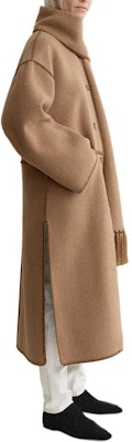 (W) TOTEME FW24 流蘇圍巾細節駝色中長外套 244WRO0131FB0292033 Purchase (W) TOTEME FW24 流蘇圍巾細節駝色中長外套 244WRO0131FB0292033