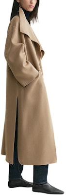 (W) TOTEME FW24 寬鬆版松露色側開衩長版大衣. 234WRO885FB0049235 Purchase (W) TOTEME FW24 寬鬆版松露色側開衩長版大衣. 234WRO885FB0049235