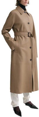 (W) TOTEME FW24 Abrigo Largo Trufa Mate con Cinturón y Cierre de Botón Único. 244WRO0157LE0083235 Purchase (W) TOTEME FW24 Abrigo Largo Trufa Mate con Cinturón y Cierre de Botón Único. 244WRO0157LE0083235