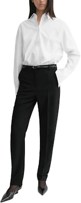 (W) TOTEME FW24 超大號棉質府綢鈕扣襯衫 白色 244WRT0458FB0119047 Lookbook (W) TOTEME FW24 超大號棉質府綢鈕扣襯衫 白色 244WRT0458FB0119047