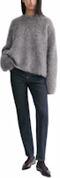 Lookbook (W) TOTEME FW24 寬鬆圓領套頭毛衣 深灰色 244WRT873YA0106083
