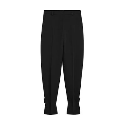 (Women) TOTEME FW24 Relaxed Draped Bucket Trousers Black 244WRB0213FB0314001