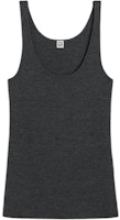 (Women) TOTEME FW24 Slim-Fit Sleeveless Knit Tank Top Heather Gray 244WRT0349YA0128074 (Women) TOTEME FW24 Slim-Fit Sleeveless Knit Tank Top Heather Gray 244WRT0349YA0128074