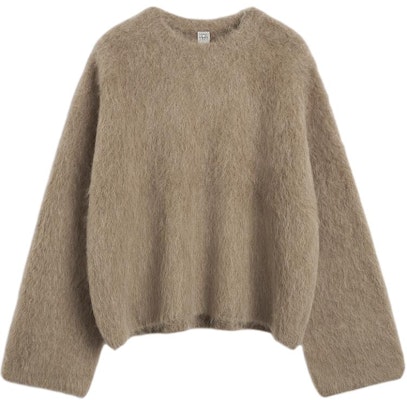 (W) TOTEME FW24 松露色拼接宽松圆领毛衣 244WRT873YA0106236 Buy (W) TOTEME FW24 松露色拼接宽松圆领毛衣 244WRT873YA0106236