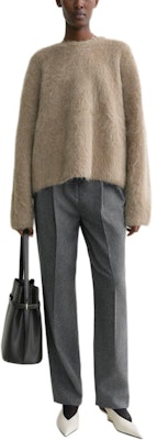 (W) TOTEME FW24 松露色拼接宽松圆领毛衣 244WRT873YA0106236 Lookbook (W) TOTEME FW24 松露色拼接宽松圆领毛衣 244WRT873YA0106236